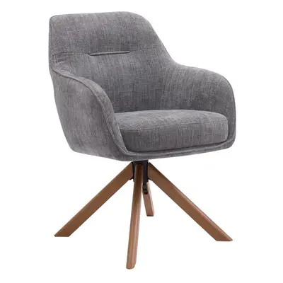 Szare tapicerowane fotele jadalniane zestaw 2 szt. Avola – Unique Furniture