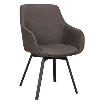 Szare tapicerowane fotele jadalniane zestaw 2 szt. Alison – Rowico