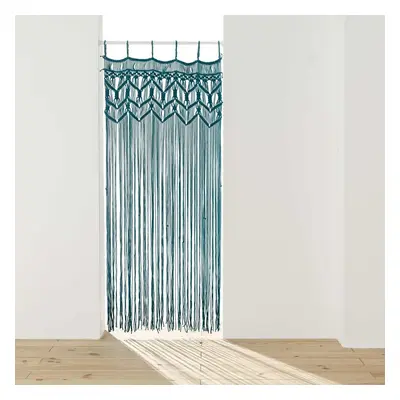 Niebieska zasłona na drzwi 90x200 cm Macarena – douceur d'intérieur