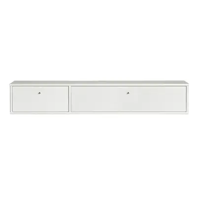 Biała szafka pod TV 136x22 cm Mistral – Hammel Furniture