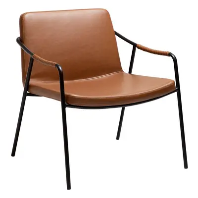 Brązowy fotel z imitacji skóry Boto – DAN-FORM Denmark