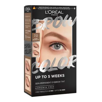 L'Oréal Paris półtrwała farba do brwi - Brow Color Semi-Permanent Eyebrow Tint - 7.0 Dark Blond