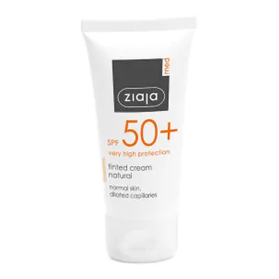 Ziaja krem do twarzy - Med Tinted Cream SPF50 - Natural