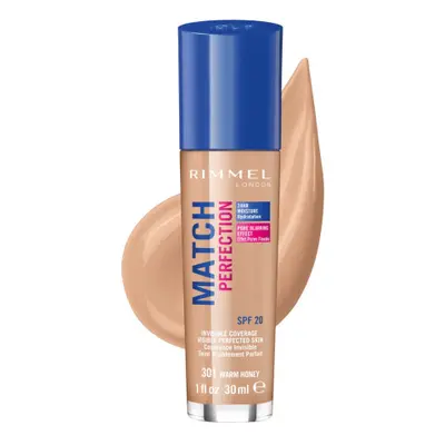 Rimmel London Match Perfection Foundation - Warm Honey