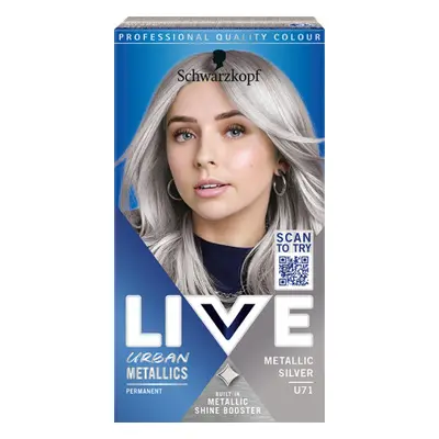 Schwarzkopf farba do włosów - Live Urban Metallics - U71 Metallic Silver