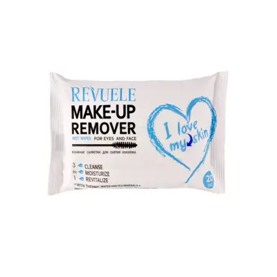 Revuele Chusteczki do twarzy - I Love My Skin Wet Wipes For Eyes And Face