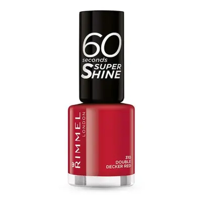 Rimmel London Seconds Super Shine Nail Polish - Double Decker Red