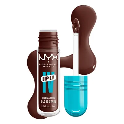 NYX Professional Makeup Lip I.V. Hydrating Lip Gloss Stain - Mocha Me Wet