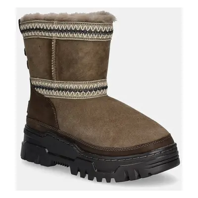 UGG śniegowce Classic Mini Trailgazer kolor brązowy 1158322-HCK