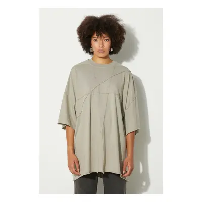 Rick Owens t-shirt bawełniany Tommy T damski kolor beżowy DS02D2209.RNET1