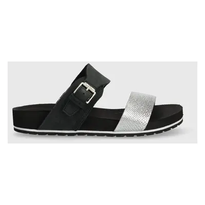 Timberland klapki A2PNA Malibu Waves Band Slide damskie kolor czarny A2PNA-BLACK