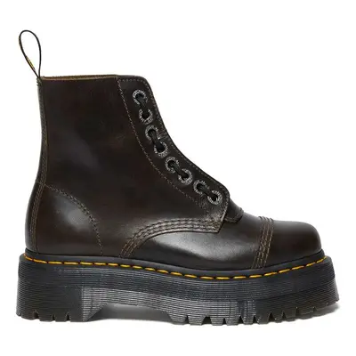 Dr. Martens workery skórzane Sinclair damskie kolor brązowy na platformie DM31993302