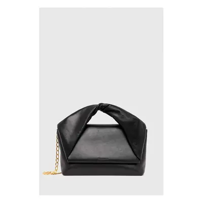 JW Anderson torebka skórzana Large Twister Bag kolor czarny HB0538.LA0246