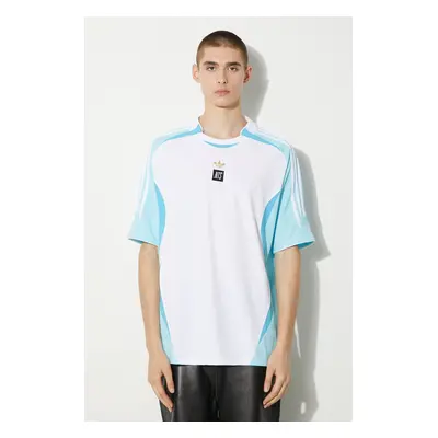 adidas Originals t-shirt adidas x NTS Radio Jersey męski kolor biały wzorzysty JI5132