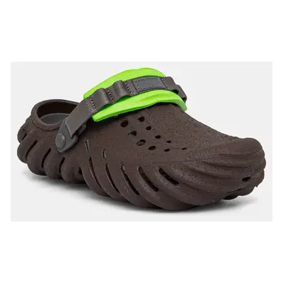Crocs klapki Echo Sandstorm Clog męskie kolor brązowy