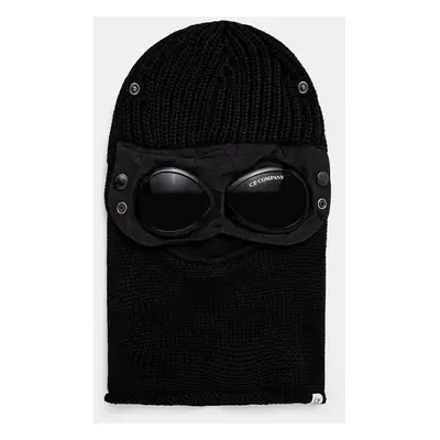 C.P. Company kominiarka wełniana Ski Mask kolor granatowy 17CMAC301A005509A
