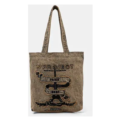 Y/Project torba jeansowa PARIS' BEST TOTE BAG kolor beżowy 620BA004