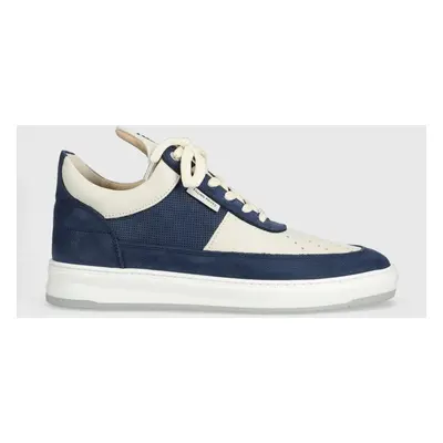 Filling Pieces sneakersy skórzane Low Top Game kolor granatowy 10133151916-Dark.Blue