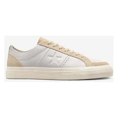 Converse sneakersy skórzane One Star Pro kolor beżowy A04242C-CREAM