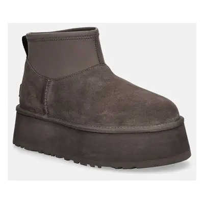 UGG śniegowce Classic Mini Dipper kolor szary 1168170-THND