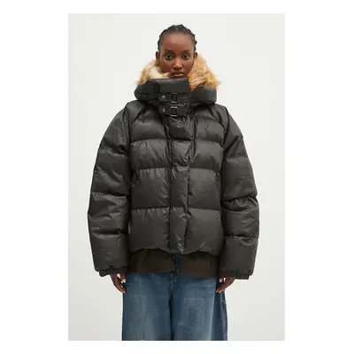 Ottolinger kurtka puchowa Deconstructed Double Zip Puffer Jacket damska kolor brązowy zimowa ove