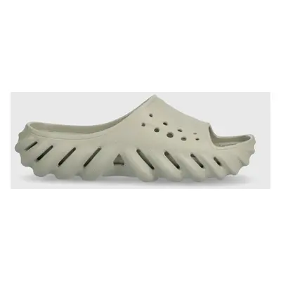 Crocs klapki Echo Slide damskie kolor szary