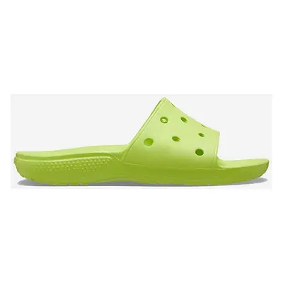 Crocs klapki Classic Slide damskie kolor zielony 206121.LIMEADE-LIME