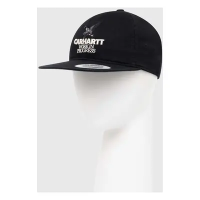 Carhartt WIP czapka z daszkiem bawełniana Ducks Cap kolor czarny z aplikacją I033704.89XX