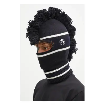 AMBUSH kominiarka Fringe Knit Balaclava kolor czarny BMLC001F24KNI0011031
