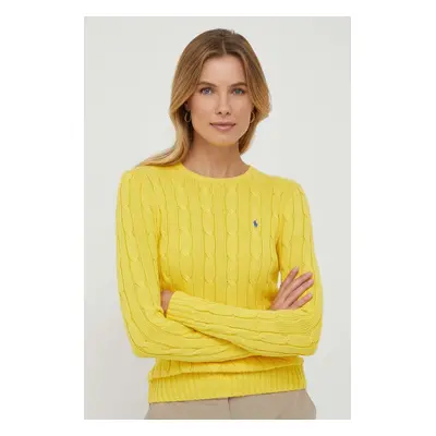 Polo Ralph Lauren sweter bawełniany kolor czerwony
