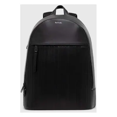 Paul Smith plecak skórzany kolor czarny duży gładki M1A-7586-AEMBST