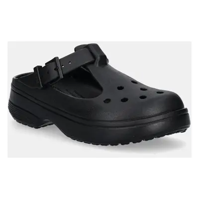 Crocs klapki Classic Mary Jane Clog damskie kolor czarny