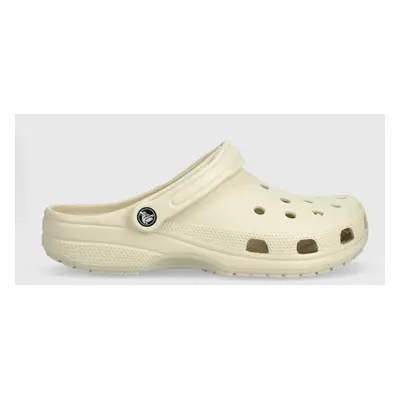 Crocs klapki Classic męskie kolor beżowy
