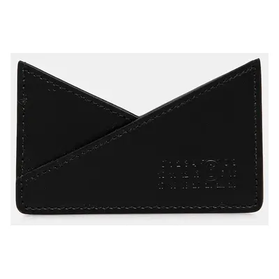 MM6 Maison Margiela etui na karty skórzane kolor brązowy SA6UI0014.P7183