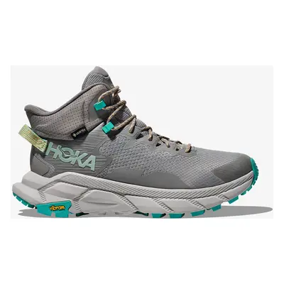 Buty turystyczne Hoka Trail Code GTX - galactic grey/electric aqua