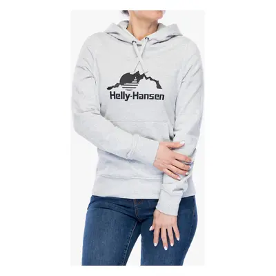 Bluza z kapturem damska Helly Hansen Nord Graphic Pullover Hoodie - grey melange/grey