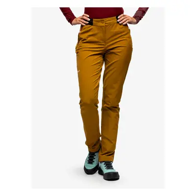 Spodnie softshell damskie Salewa Pedroc DST Regular Pant - golden brown