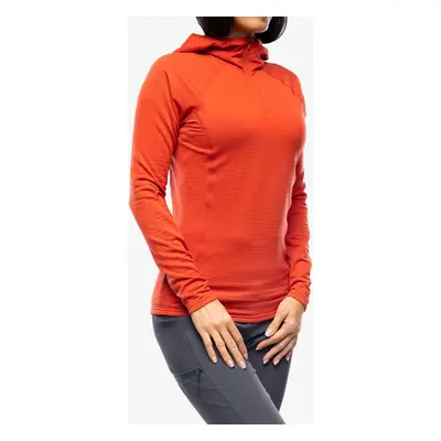 Bluza z zamkiem 1/2 damska Montane Protium Lite Hoodie - saffron red