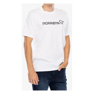 Koszulka bawełniana Norrona Cotton Norrona Viking T-Shirt - pure white