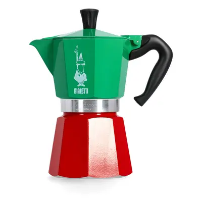 Kawiarka turystyczna Bialetti Moka Express Italia 6TZ - grn/red