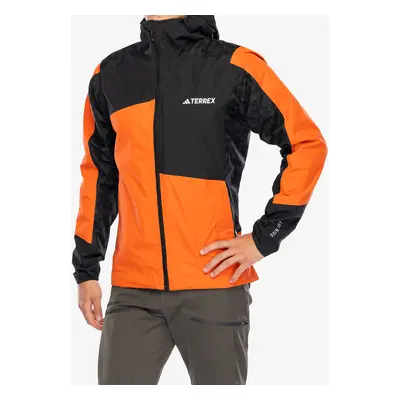 Kurtka przeciwdeszczowa adidas TERREX Xperior Hybrid Primeknit Rain Jkt - semi impact orange/bla