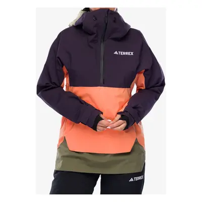 Kurtka narciarska damska adidas TERREX Xperior 2L Lined RAIN.RDY Anorak - aurora blk/olive stra/