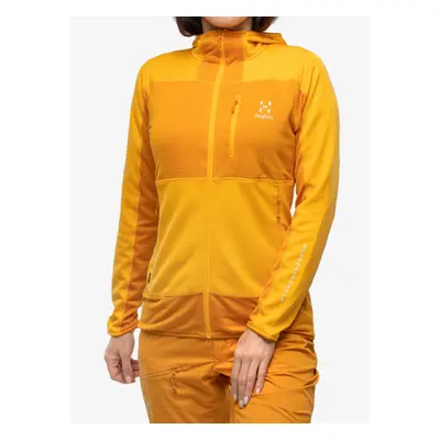 Bluza rozpinana damska Haglofs L.I.M Mid Fast Hood - yellow/desert yellow