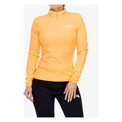 Bluza polarowa damska The North Face Glacier 1/4 Zip - bright cantaloupe