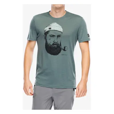 Koszulka merino Super.natural Sn Sailor Tee - b.green/jet black/icy ice