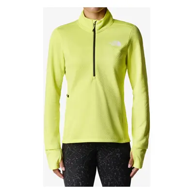 Bluza damska bez kaptura The North Face Winter Warm Pro 1/4 Zip - firefly yellow