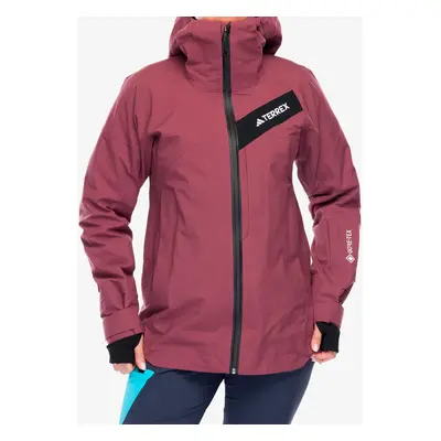 Kurtka narciarska damska adidas TERREX Techrock 3L GORE-TEX C-Knit Jacket - quiet crimson