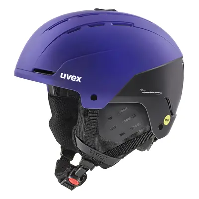 Kask narciarski Uvex Stance Mips - purple bash/black matt