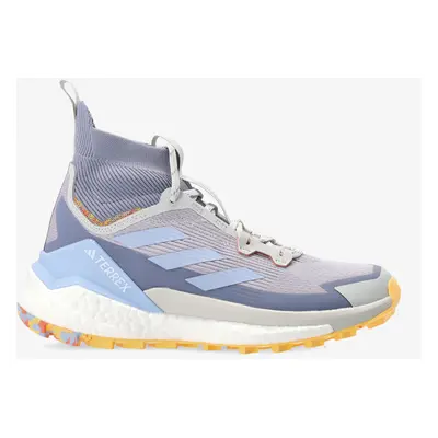 Buty turystyczne damskie wysokie adidas TERREX Free Hiker - silver dawn/blue/violet