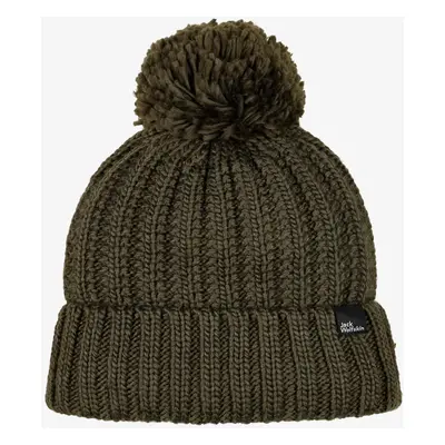 Czapka zimowa damska Jack Wolfskin Highloft Knit Beanie - island moss